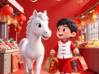 河北日报贺新春｜AI海报·腊月廿八：扫尘置货添福气 马到成功万事兴