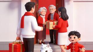 河北日报贺新春｜AI海报·正月初二：跃马扬鞭携礼至 归宁省亲敬高堂