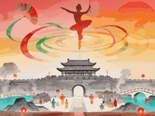 河北日报贺新春｜AI海报：燕赵红妆贺新年