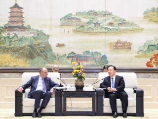 王浩会见德国总理默茨一行