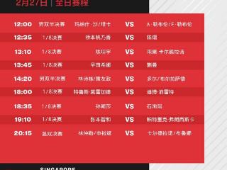 王楚钦等5名国乒选手率先晋级8强 WTT新加坡大满贯最新赛程