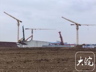 合武高铁六安北站施工现场大变样