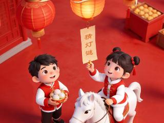 河北日报贺新春｜AI海报·正月十五：赏灯猜谜逛庙会 马不停蹄闹元宵