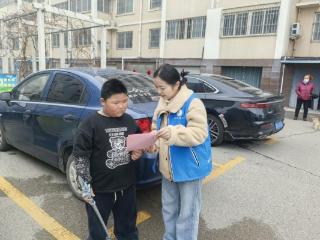 济宁市任城区南张街道西刘社区开展禁燃禁放烟花爆竹宣传活动