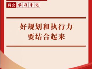 两会学习手记｜好规划和执行力要结合起来