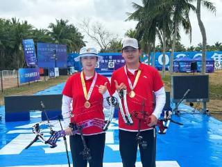 河南姑娘马舒佳：场内全国冠军 场外山村小学“射箭教练”