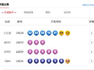 3月10日体彩中奖号码