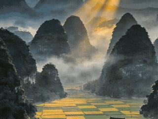 景在城中 景城融合！一组海报带你领略黔西南神奇瑰丽的独特景色