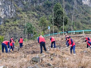 索风营发电厂组织开展“不负春光 为绿添彩”种花植绿活动