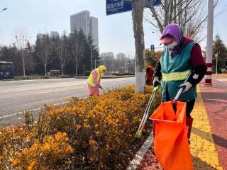 春季养护在行动 守护城市绿意 烟台莱山区开展绿化带春季环境整治行动