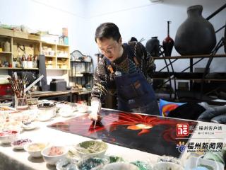 千年漆艺邂逅“兰寿”精灵：一位“摸鱼艺术家”的非遗新生