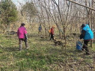 “守护水清岸绿，共建生态家园”阅山社区开展河道周边环境卫生集中整治行动