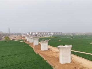 中交路建北方公司济枣6标二分部跨薛河特大桥桩基全部灌注完成