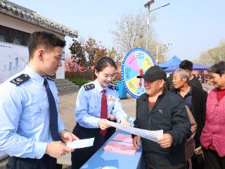 税融文旅添春色 普法进花田——国家税务总局宁阳县税务局启动第35个全国税收宣传月活动