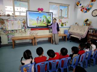 石家庄长安三幼开展清明节主题活动