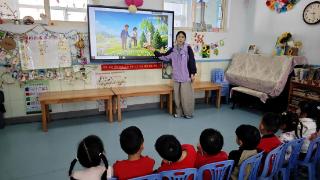 石家庄长安三幼开展清明节主题活动