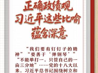 学习笔记丨树立和践行正确政绩观，习近平这些比喻蕴含深意