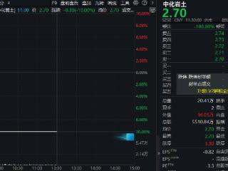 业绩大幅下修+年报延期披露！中化岩土，“一字”跌停