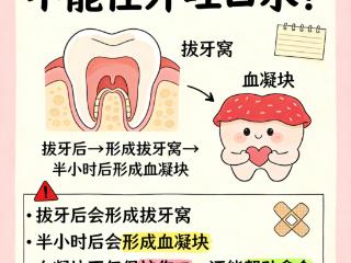 为什么医生总是强调拔牙后不能往外吐口水？