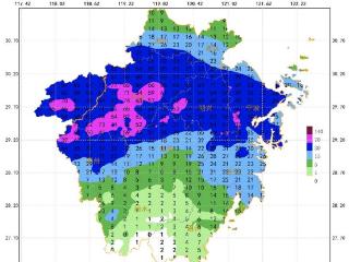 强对流告一段落，但浙中北局地今天仍有大暴雨