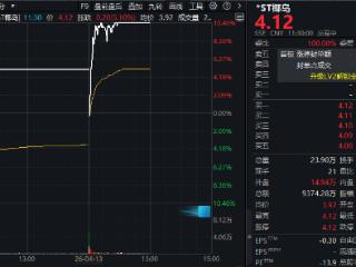 连续两日“地天板”！*ST椰岛退市“生死线”