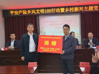 “乡风文明100行动”落地郏县姚庄回族乡 平安产险平顶山中心支公司扎根基层助力乡村振兴