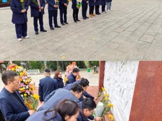 贵州银行黔东南分行赴凯里市金泉湖烈士陵园开展清明祭扫活动