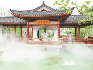 杭州园林“飞”温州 游客直呼“像穿越” 第十五届园博会杭州园城市活动周启动