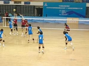 淄博十中征战省第二十六届运动会排球预赛（女子乙组）