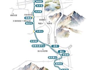 “只此青绿”号来了 杭州地铁12号线列车全新亮相