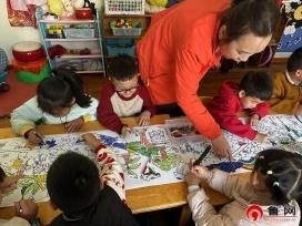 德州天衢新区抬头寺镇开展“童心绘长卷 妙笔染春光”幼儿绘画活动