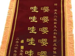 “婴语”锦旗，太萌了！