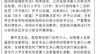官方通报宁夏银川小学生拒借车遭群殴：9人被处理