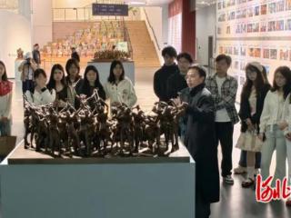 “唐韵风华—许鸿飞雕塑世界巡展·唐山站”在唐山美术馆开幕