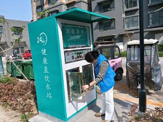 济宁市任城区南张街道红星西路社区开展直饮水机安全大排查活动