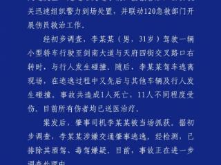 成都车祸致人死伤 警方通报