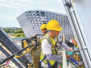 苏颂天文馆“五一”假期不停工 幕墙工程已完成70%