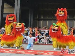 一线见闻丨南北狮聚首 运河畔斗技