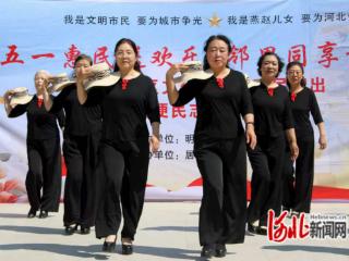 石家庄市新华区明珠花苑社区举办惠民演出暨志愿服务活动