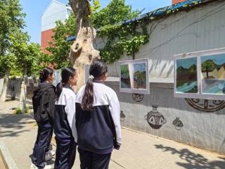 淄博市博山区实验中学举行风景写生汇报展活动