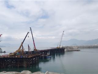 霞浦核电2号机组拦污网工程顺利完成T5墩台首根超长大直径灌注桩浇注施工