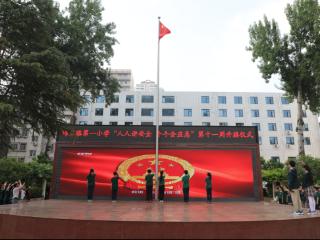 安全教育根植童心 郑州纬五路一小举行防灾减灾主题升旗仪式