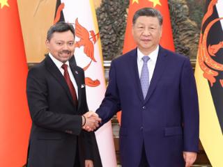 习近平会见文莱王储比拉