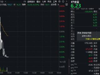 84秒！ST京蓝，从涨停到跌停