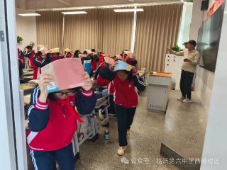 临沂六中西城校区开展防震应急疏散演练