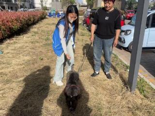 济宁市任城区安居街道滨河社区开展“文明养犬，宠爱有方”宣传活动