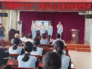“沂蒙精神代代传”主题宣讲走进莒南县涝坡镇初级中学