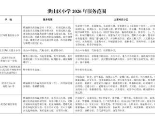 2026年武汉最新学区划片方案公布 涉武汉10个区