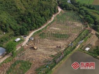 产业强县｜华润电力清流县一期100MW渔光互补光伏电站项目建设正酣