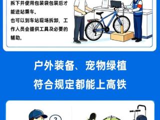 高铁乘车小知识 不止自行车众多物品都允许携带 扫码阅读手机版